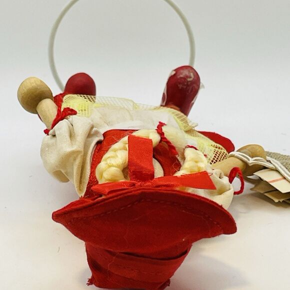 Vintage Made In Poland Wooden Jointed Doll - Long Blonde Pony - Picture 9 of 9